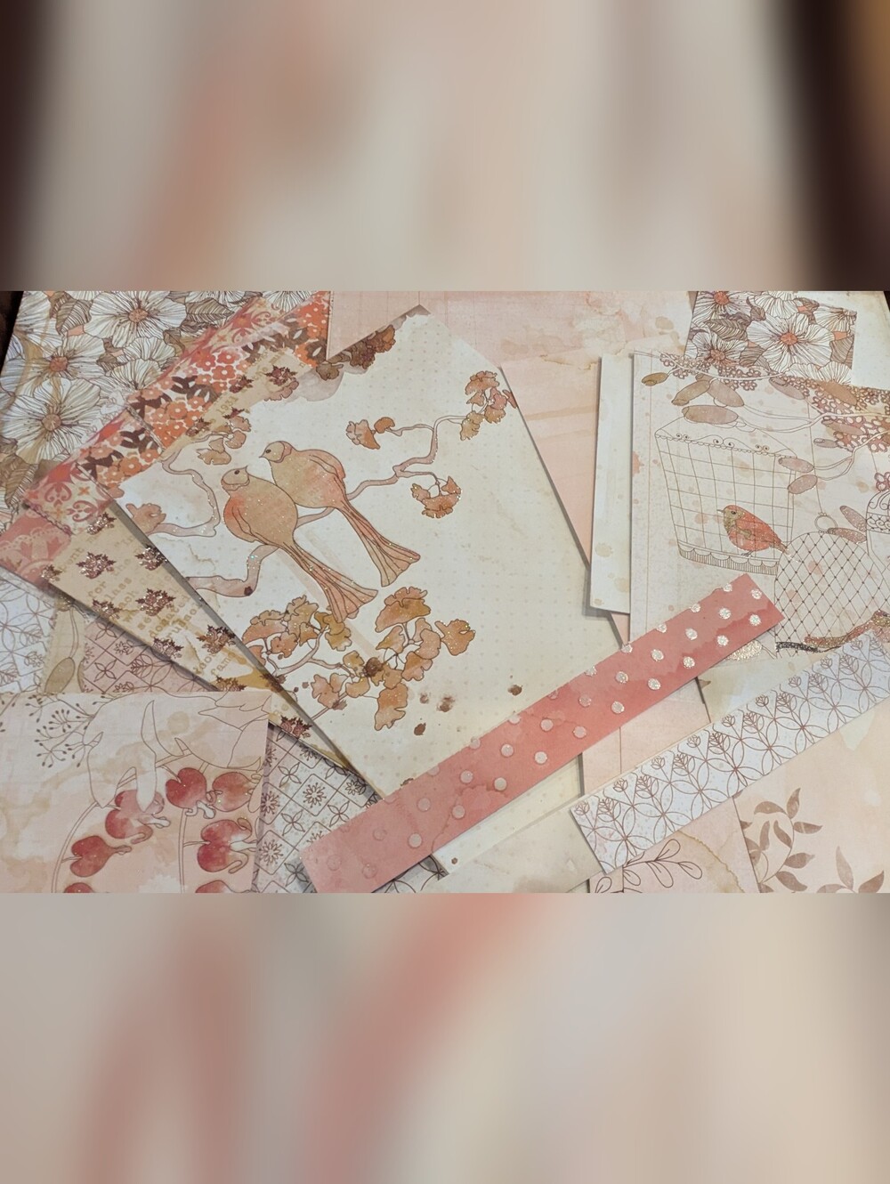 Birds & Florals Theme Great Quality Scrapbook Papers - All New